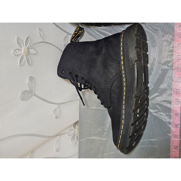 Dr.Martens Unisex 8M 9W Black Boots Crewson Preppy Nubuck Leather Air-Cushioned main image 6